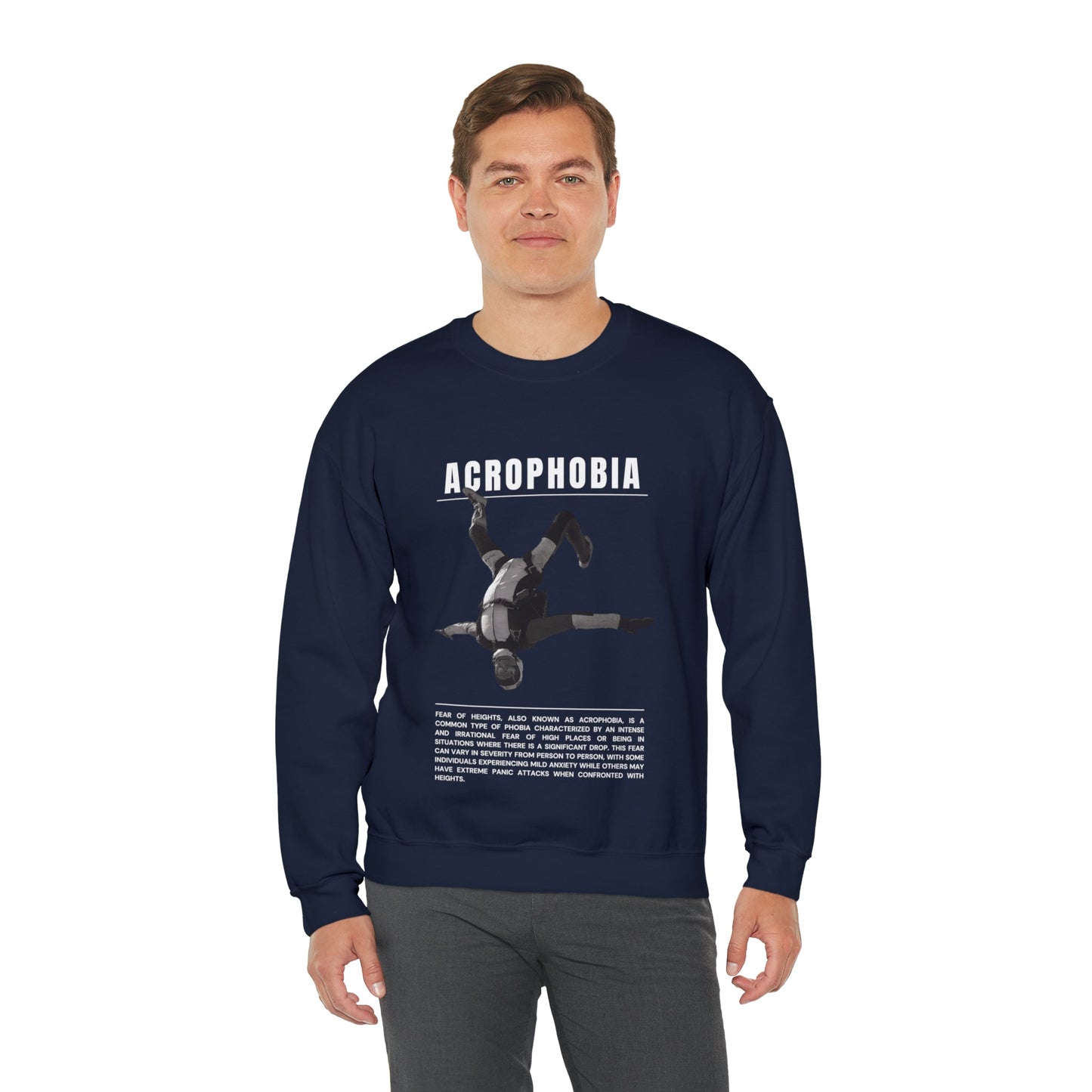 Acrophobia Fear of Heights Halloween Sweatshirt - BRAZEN BUY thsirt shirt