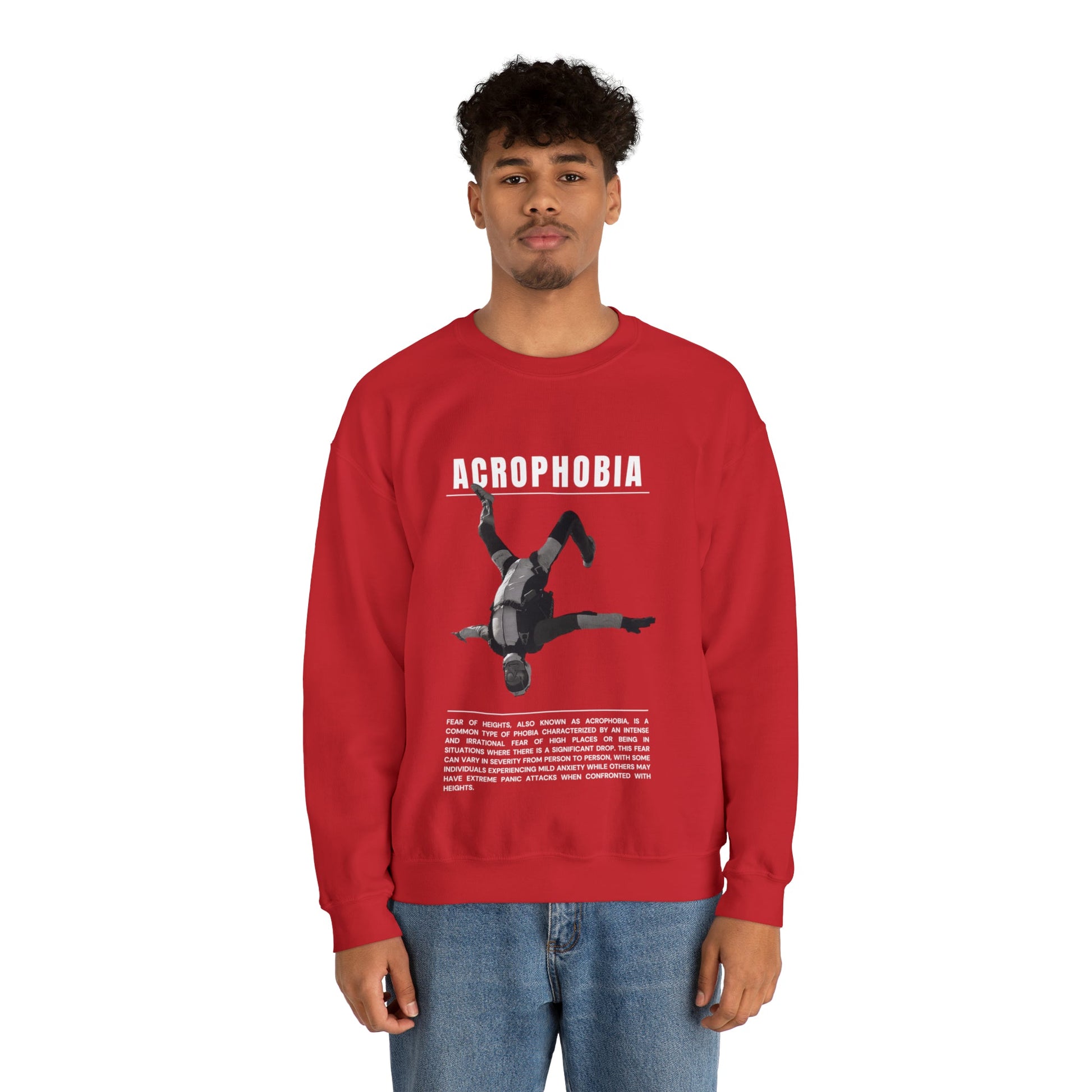 Acrophobia Fear of Heights Halloween Sweatshirt - BRAZEN BUY thsirt shirt