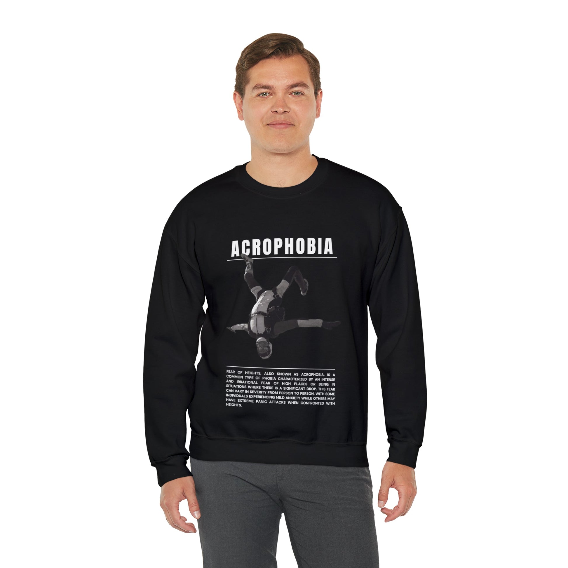 Acrophobia Fear of Heights Halloween Sweatshirt - BRAZEN BUY thsirt shirt