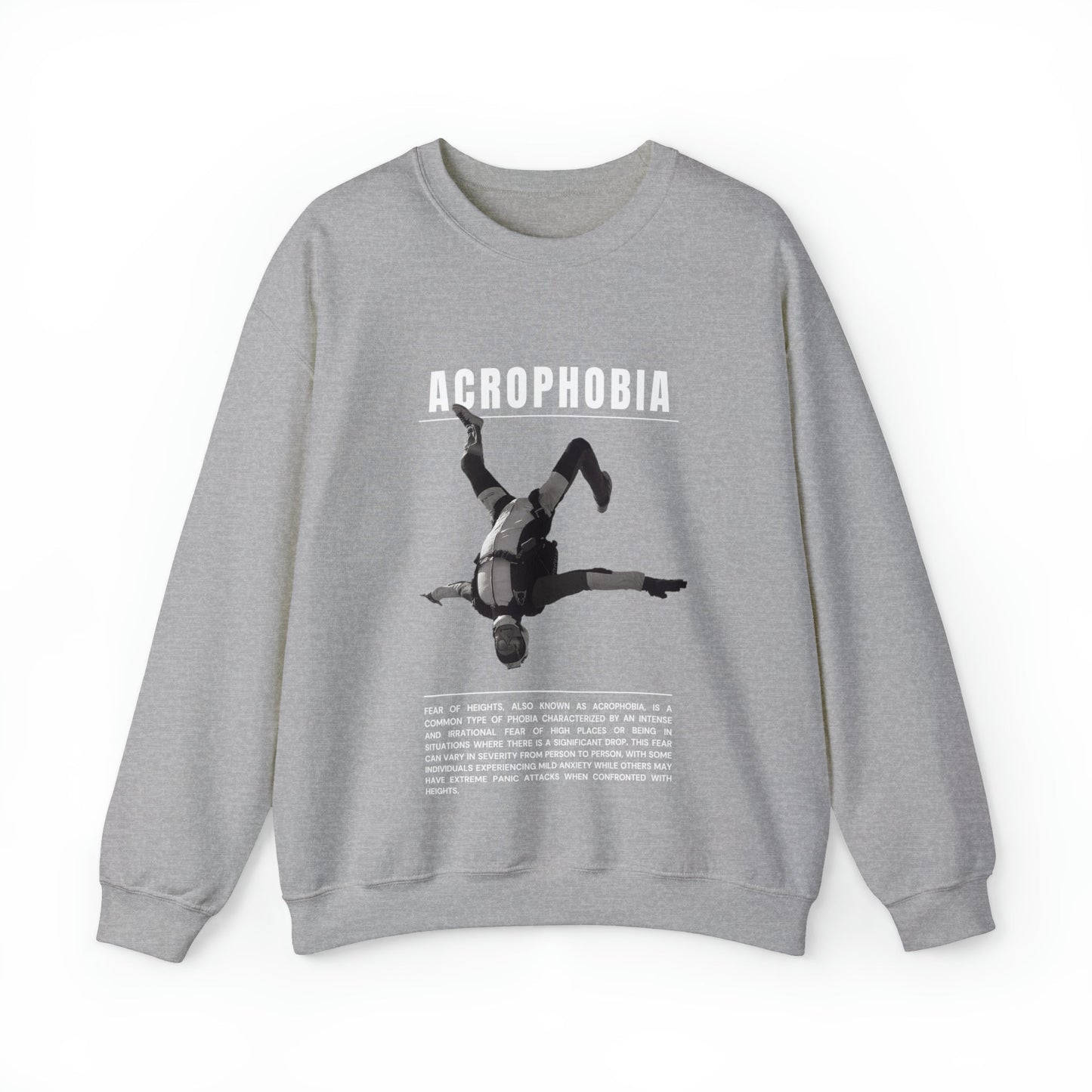 Acrophobia Fear of Heights Halloween Sweatshirt - BRAZEN BUY thsirt shirt