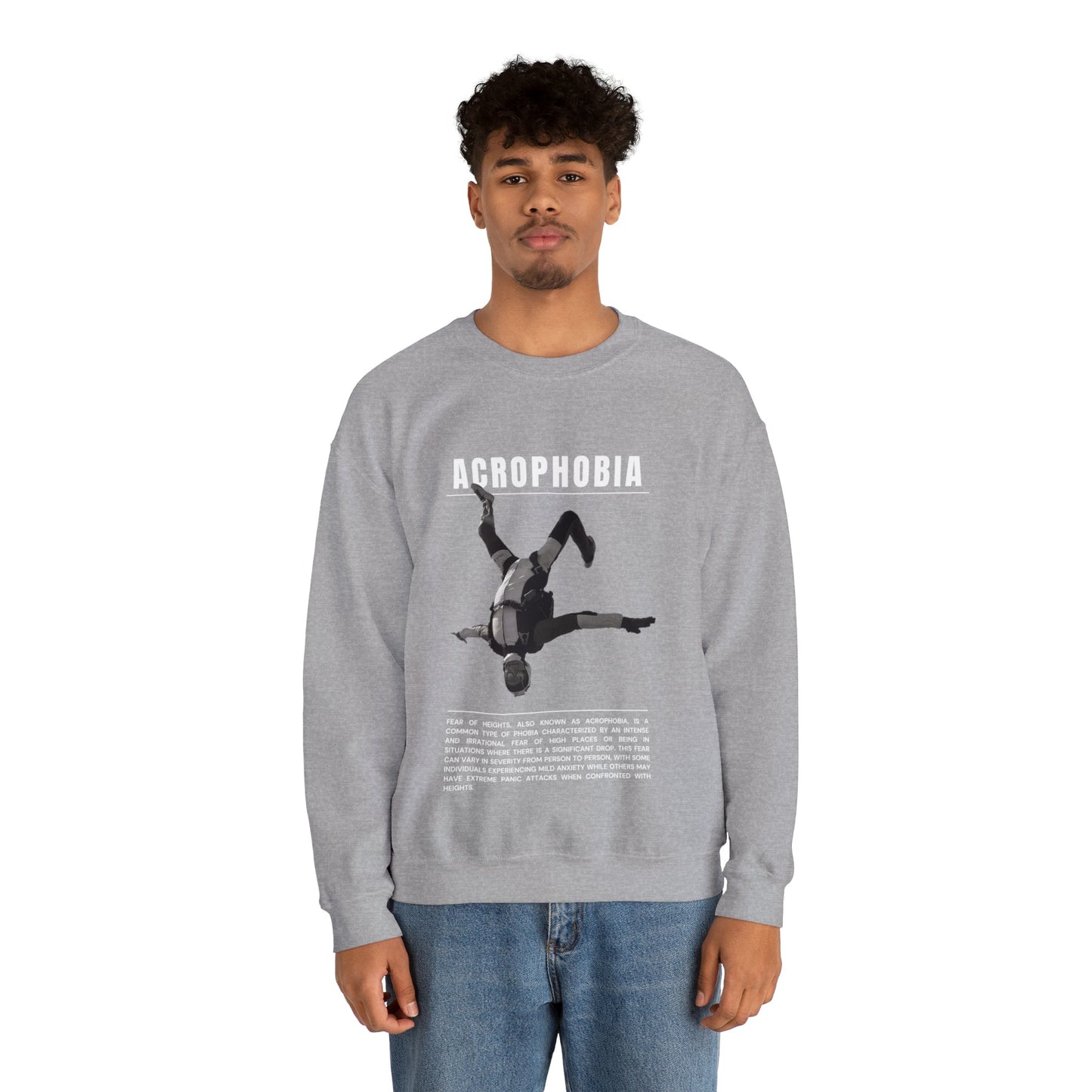 Acrophobia Fear of Heights Halloween Sweatshirt - BRAZEN BUY thsirt shirt