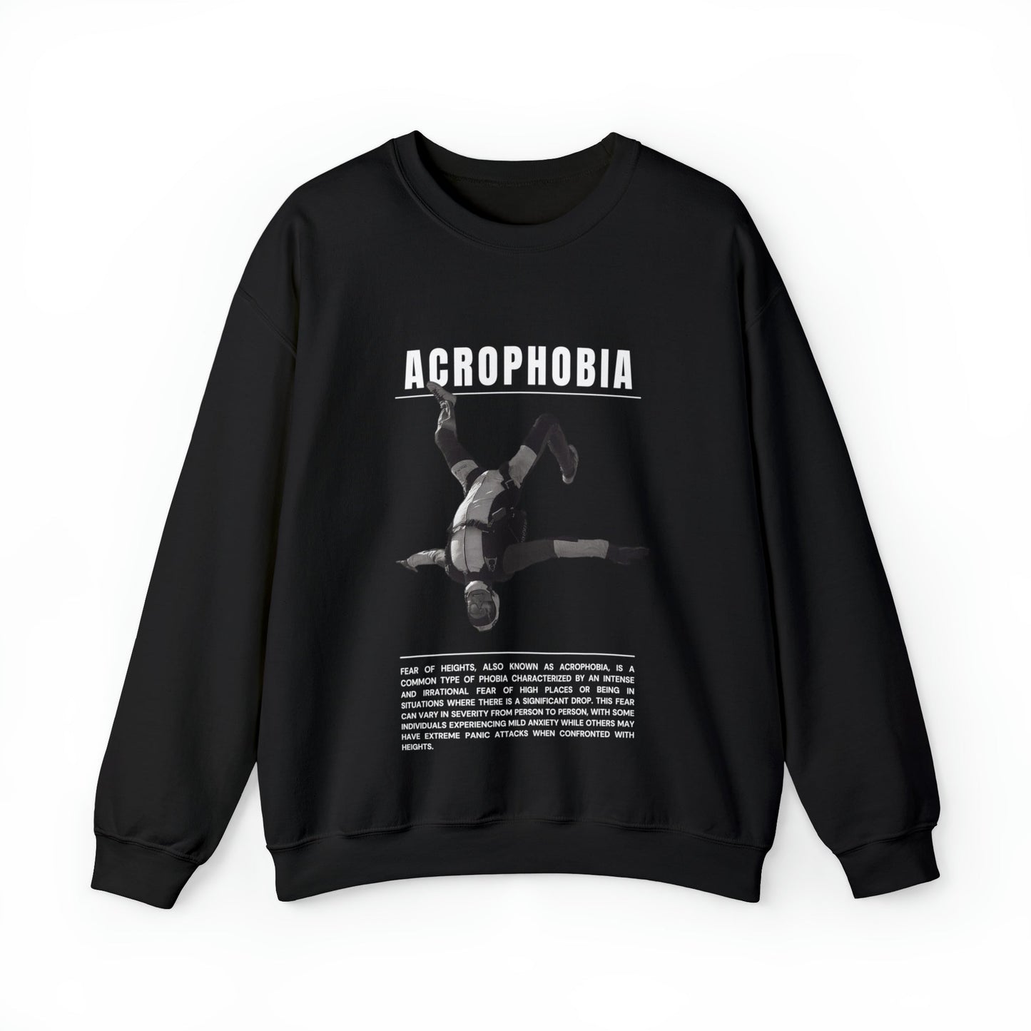 Acrophobia Fear of Heights Halloween Sweatshirt - BRAZEN BUY thsirt shirt