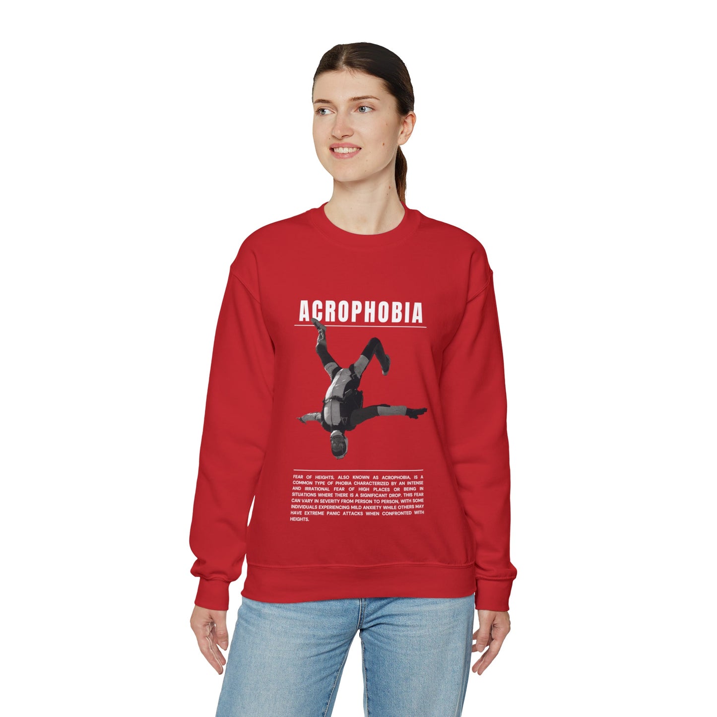 Acrophobia Fear of Heights Halloween Sweatshirt - BRAZEN BUY thsirt shirt