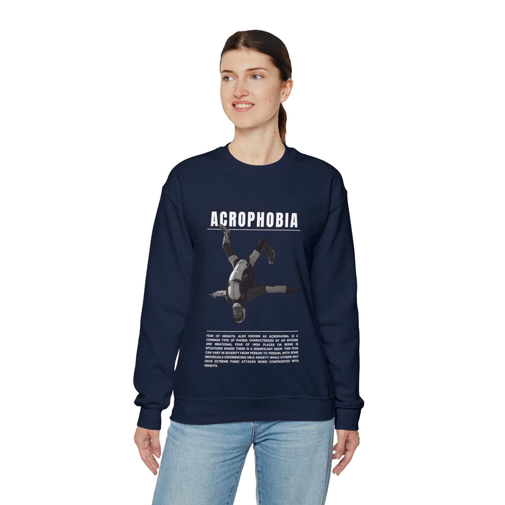 Acrophobia Fear of Heights Halloween Sweatshirt - BRAZEN BUY thsirt shirt