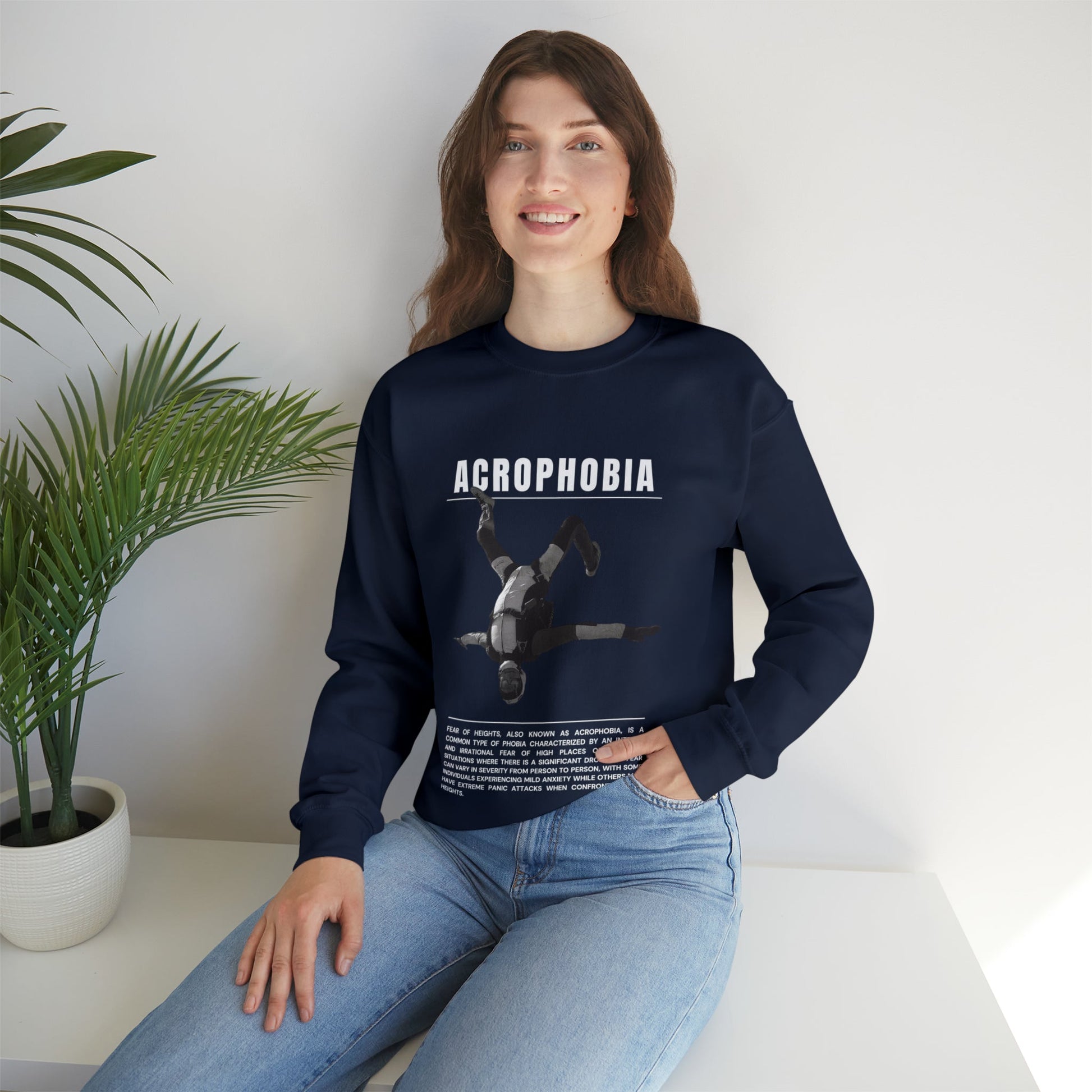 Acrophobia Fear of Heights Halloween Sweatshirt - BRAZEN BUY thsirt shirt