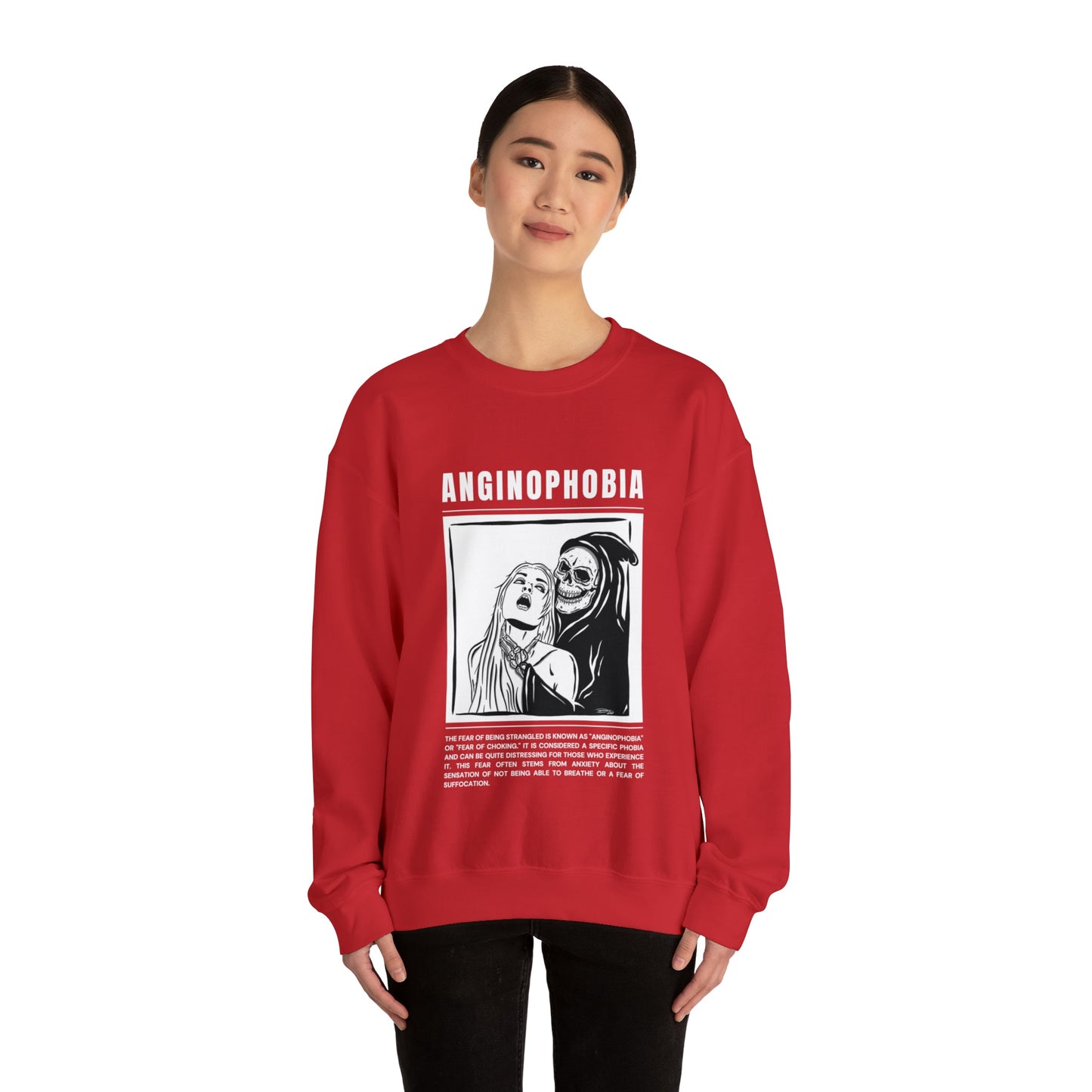 Anginophobia Fear of Being Strangled Halloween Sweatshirt - BRAZEN BUY thsirt shirt