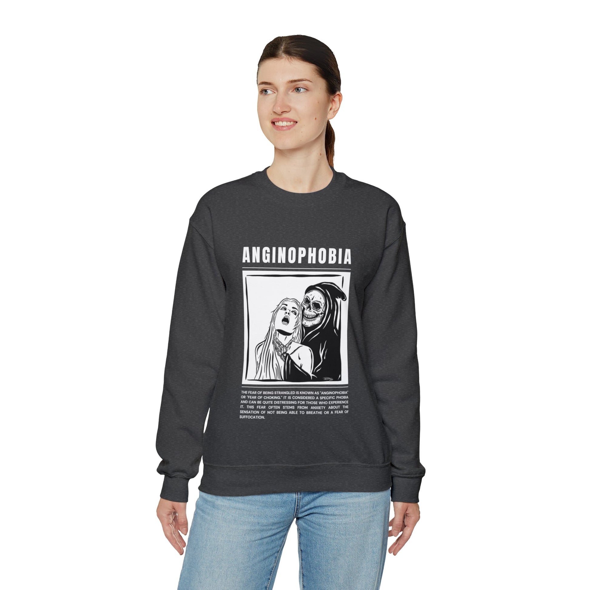 Anginophobia Fear of Being Strangled Halloween Sweatshirt - BRAZEN BUY thsirt shirt