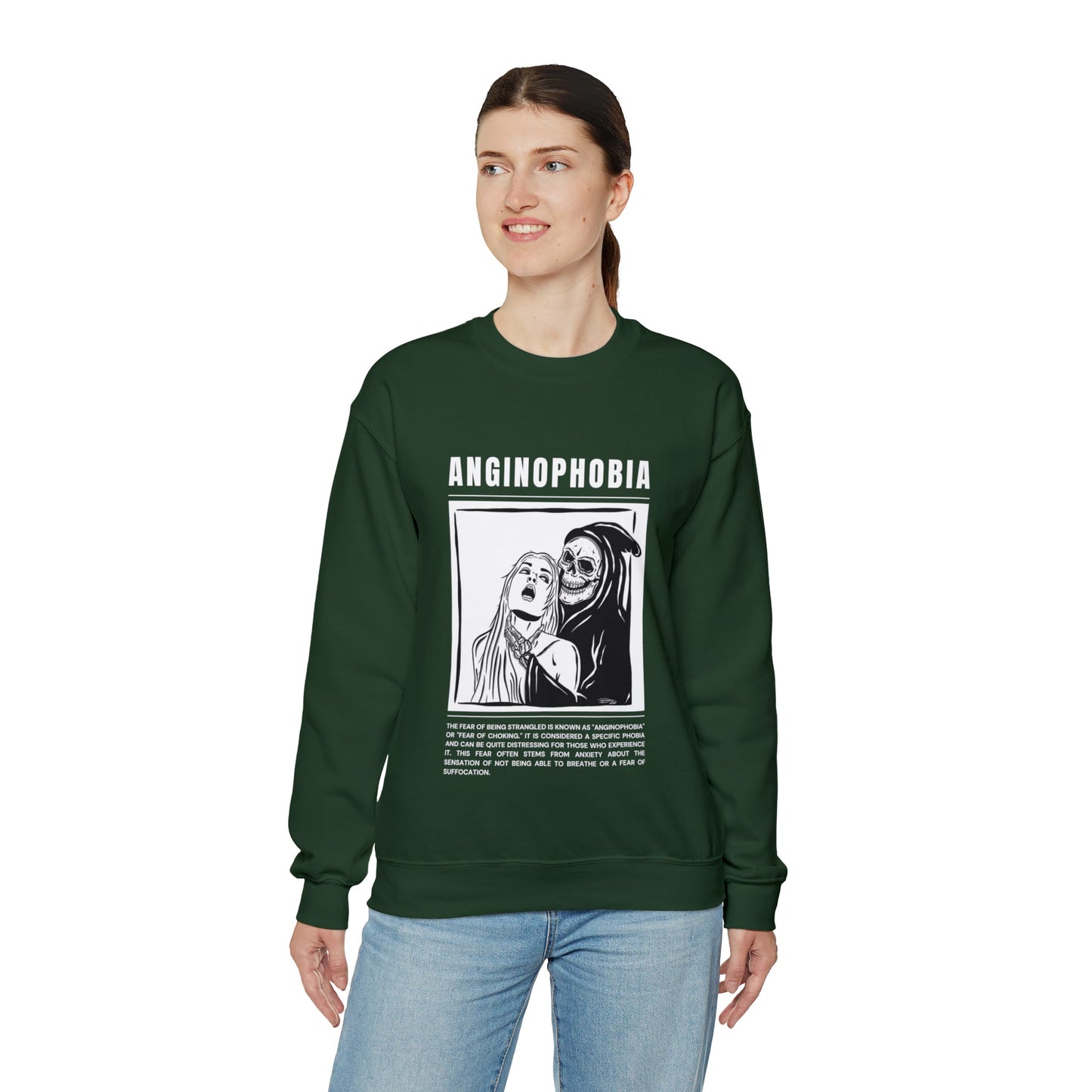 Anginophobia Fear of Being Strangled Halloween Sweatshirt - BRAZEN BUY thsirt shirt