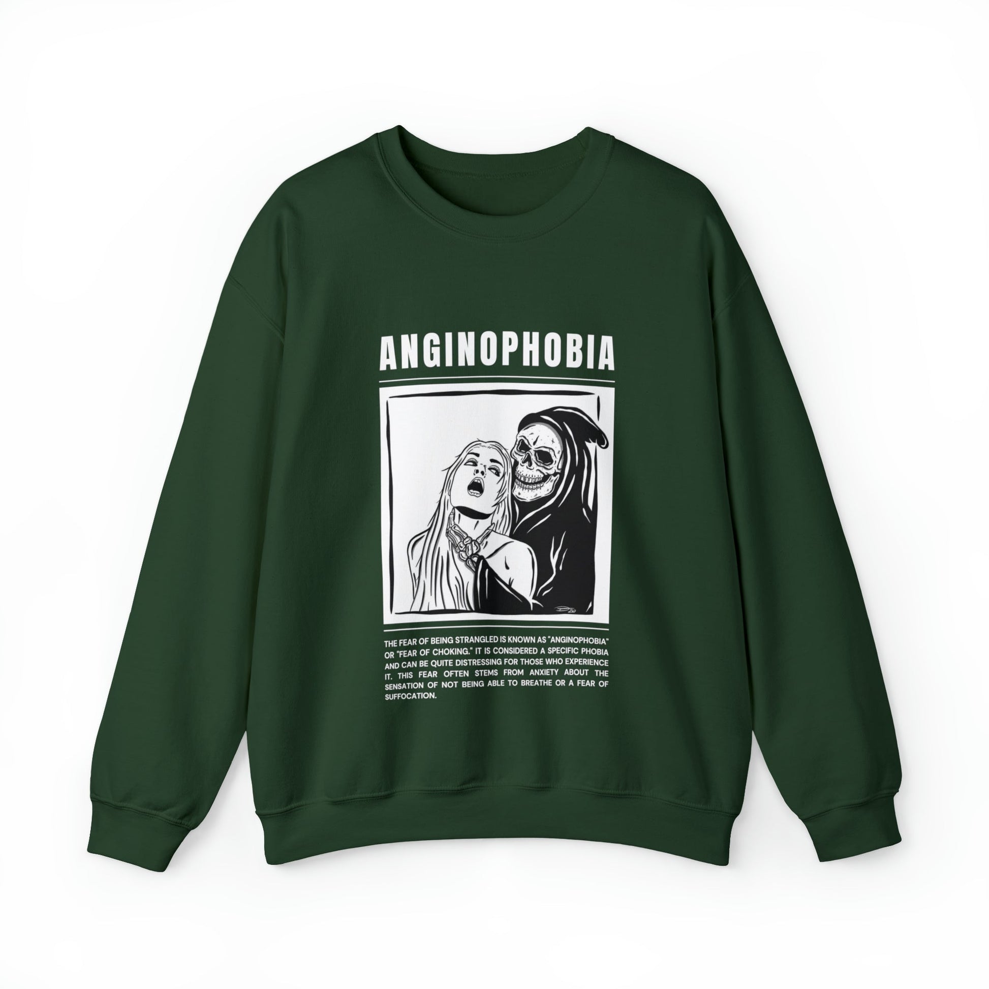 Anginophobia Fear of Being Strangled Halloween Sweatshirt - BRAZEN BUY thsirt shirt