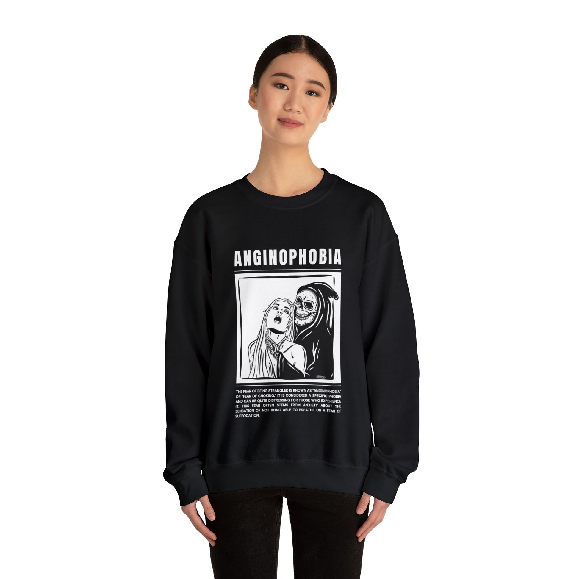 Anginophobia Fear of Being Strangled Halloween Sweatshirt - BRAZEN BUY thsirt shirt