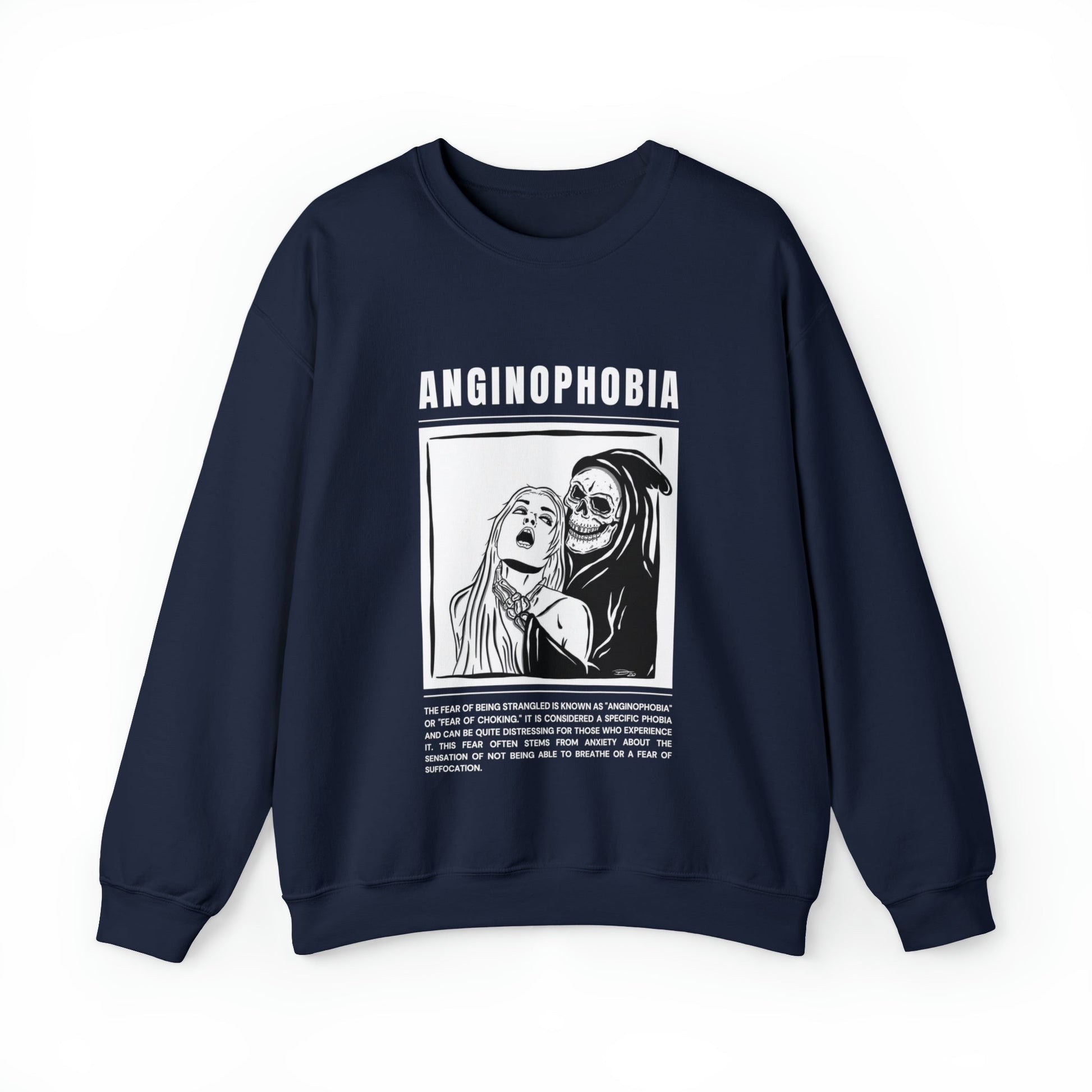 Anginophobia Fear of Being Strangled Halloween Sweatshirt - BRAZEN BUY thsirt shirt