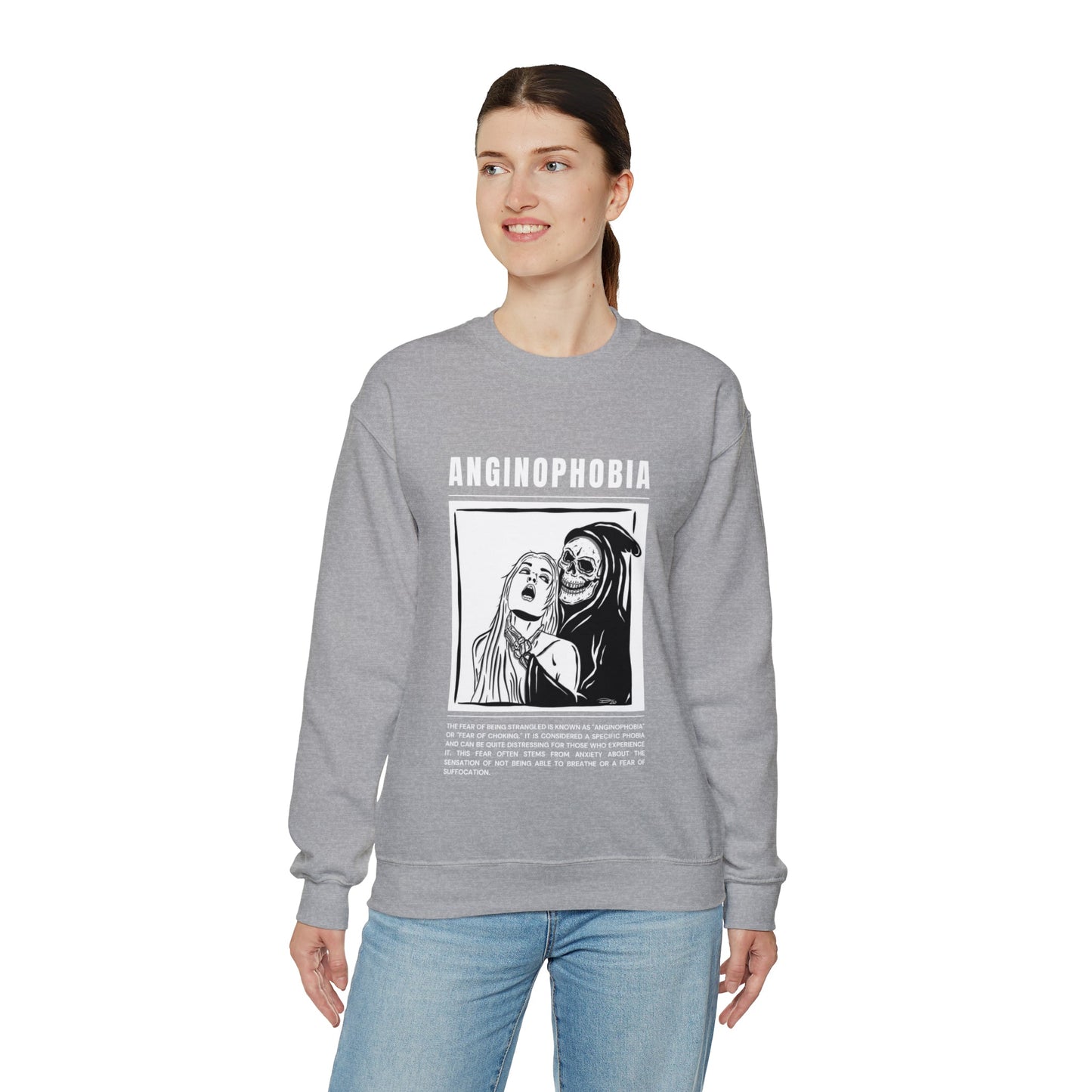 Anginophobia Fear of Being Strangled Halloween Sweatshirt - BRAZEN BUY thsirt shirt