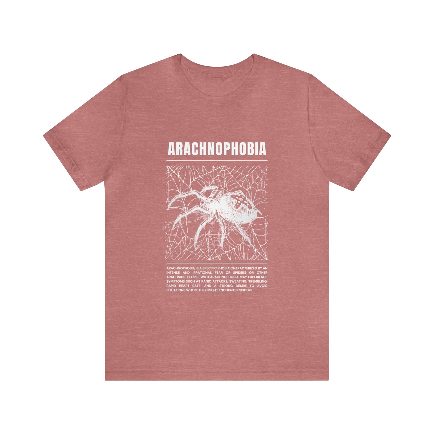 Arachnophobia Fear of Spiders Halloween Tee - BRAZEN BUY thsirt shirt