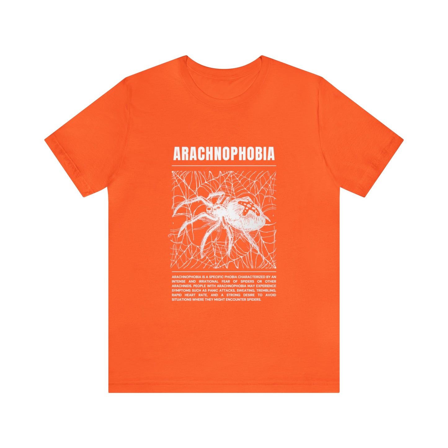 Arachnophobia Fear of Spiders Halloween Tee - BRAZEN BUY thsirt shirt