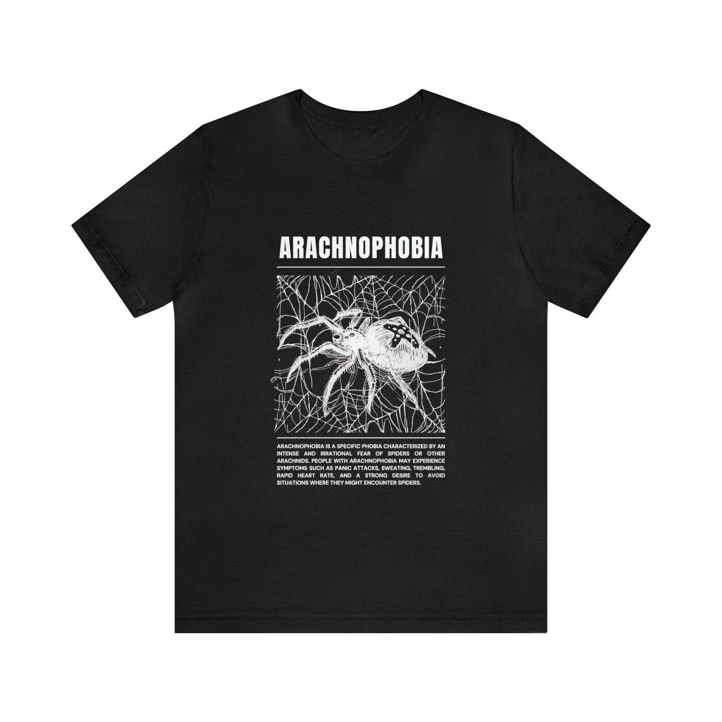 Arachnophobia Fear of Spiders Halloween Tee - BRAZEN BUY thsirt shirt