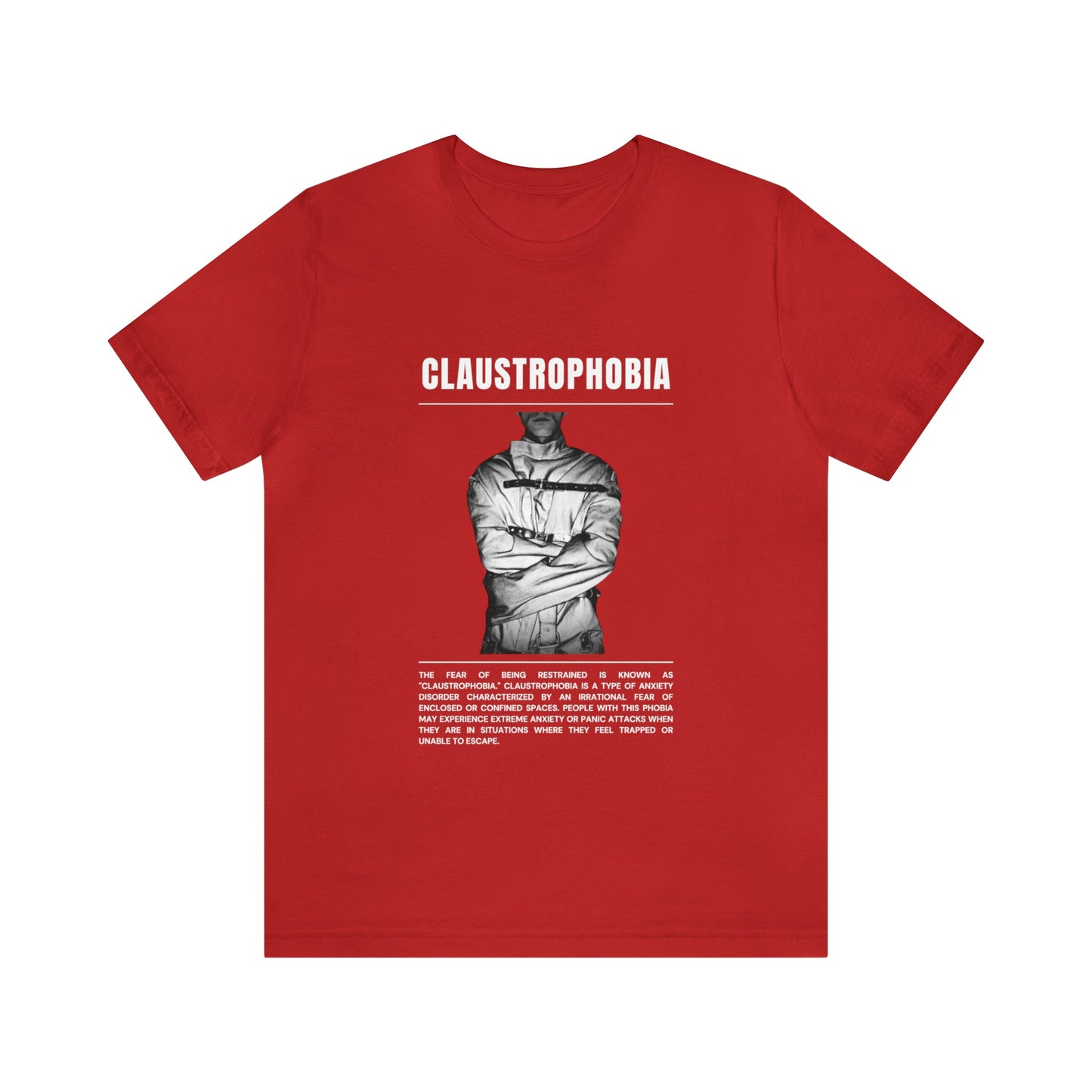 Claustrophobia Fear of Restraint Halloween Tee - BRAZEN BUY thsirt shirt