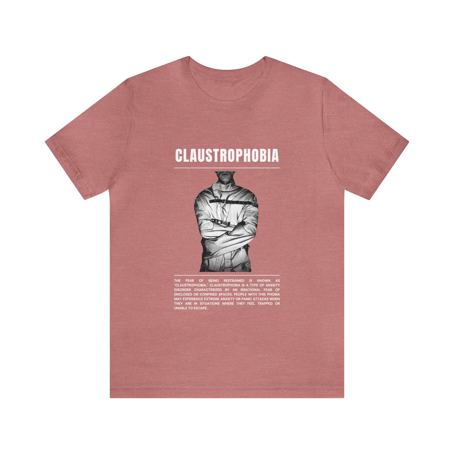 Claustrophobia Fear of Restraint Halloween Tee - BRAZEN BUY thsirt shirt