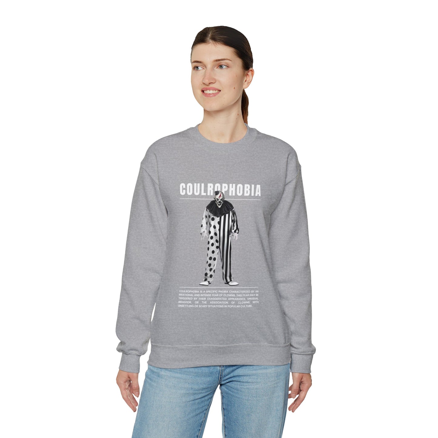 Coulrophobia Fear of Clowns Halloween Sweatshirt - BRAZEN BUY thsirt shirt