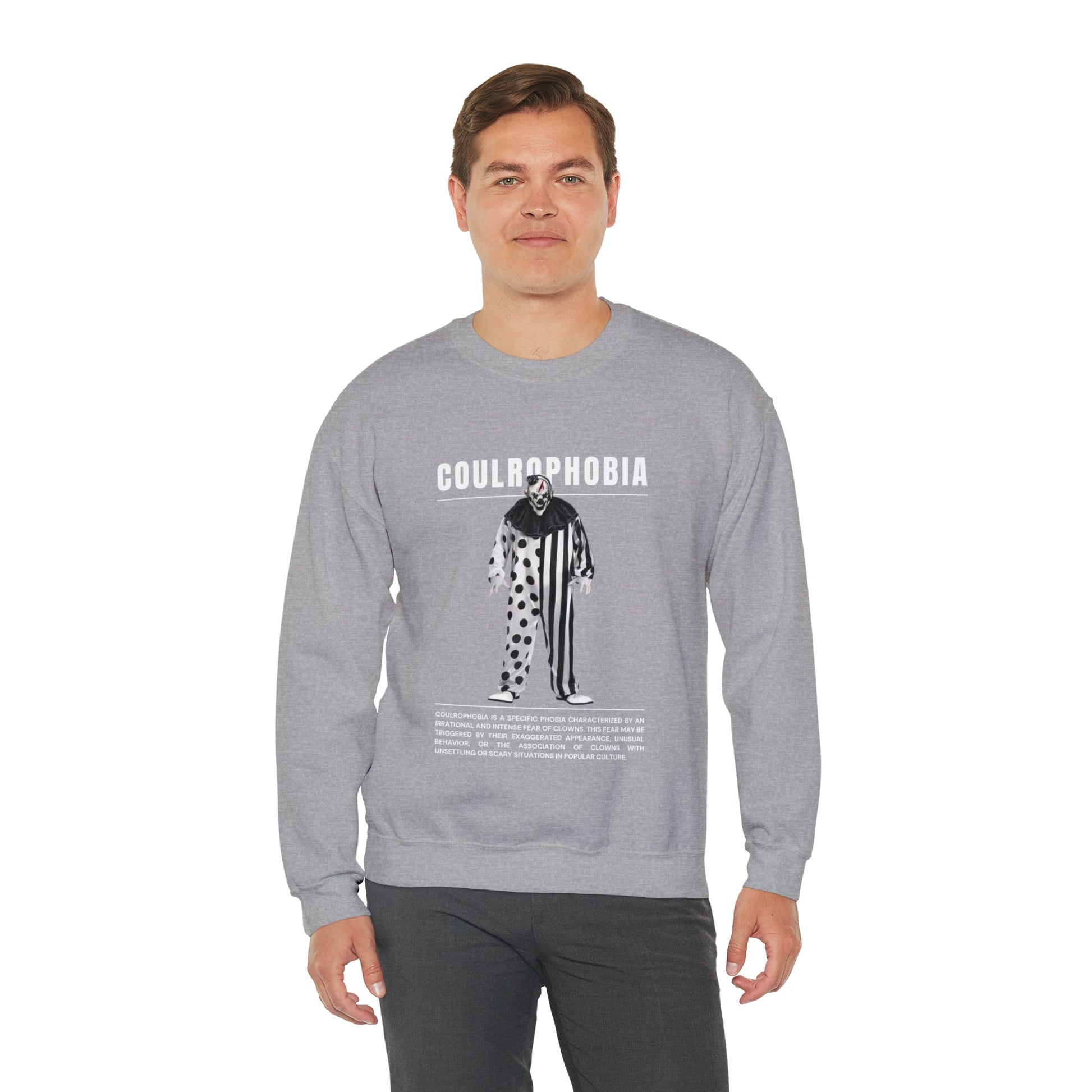 Coulrophobia Fear of Clowns Halloween Sweatshirt - BRAZEN BUY thsirt shirt