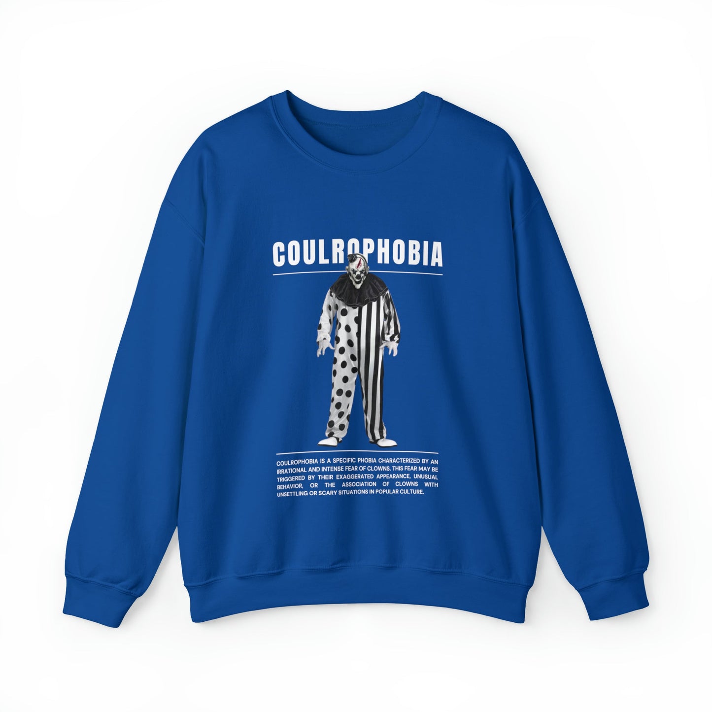 Coulrophobia Fear of Clowns Halloween Sweatshirt - BRAZEN BUY thsirt shirt