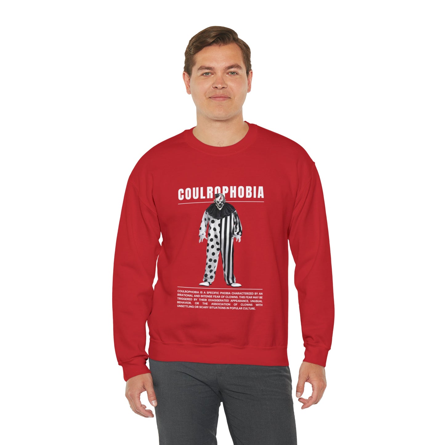 Coulrophobia Fear of Clowns Halloween Sweatshirt - BRAZEN BUY thsirt shirt