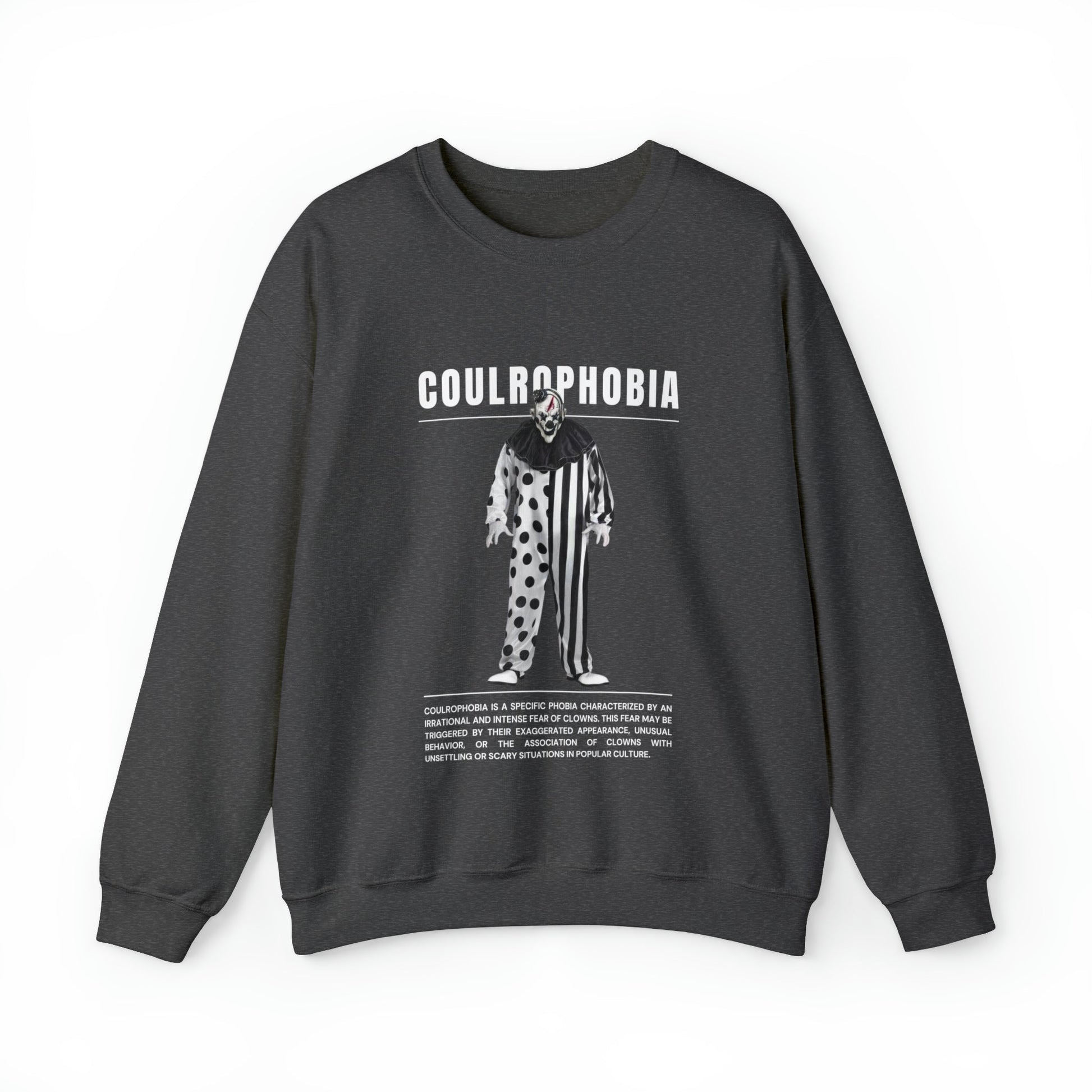 Coulrophobia Fear of Clowns Halloween Sweatshirt - BRAZEN BUY thsirt shirt