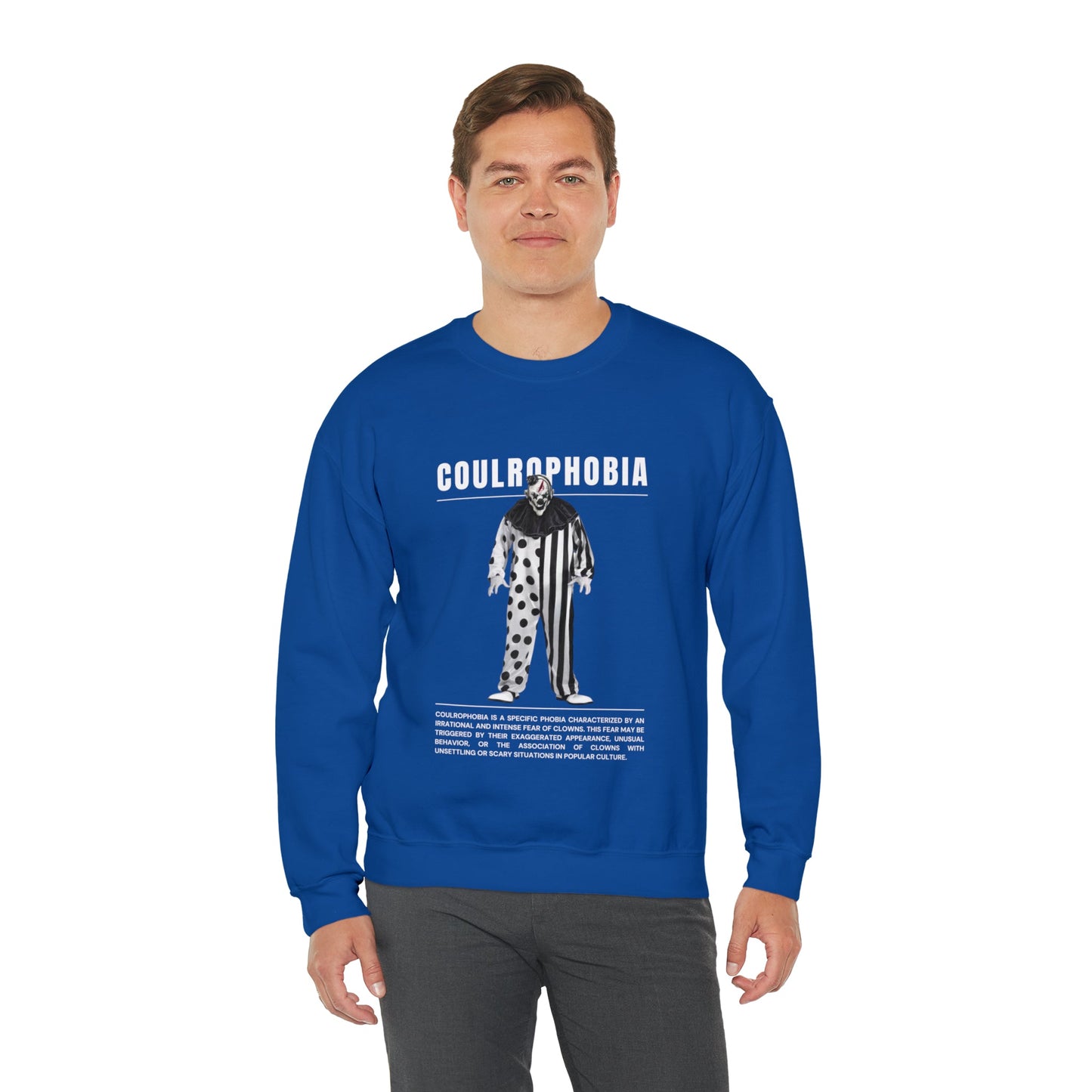 Coulrophobia Fear of Clowns Halloween Sweatshirt - BRAZEN BUY thsirt shirt