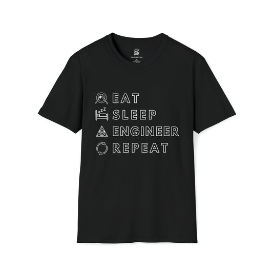 Cueto Engineering Eat, Sleep, Engineer, Repeat Men's Shirt - BRAZEN BUY thsirt shirt