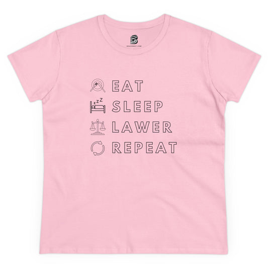 Eat, Sleep, Lawyer, Repeat Women's Shirt - BRAZEN BUY thsirt shirt