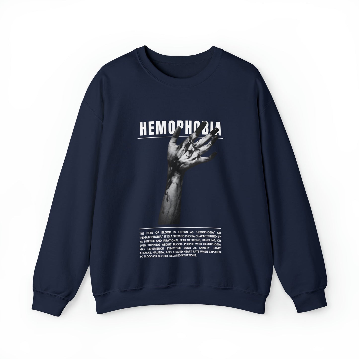 Hemophobia Fear of Blood Halloween Sweatshirt - BRAZEN BUY thsirt shirt