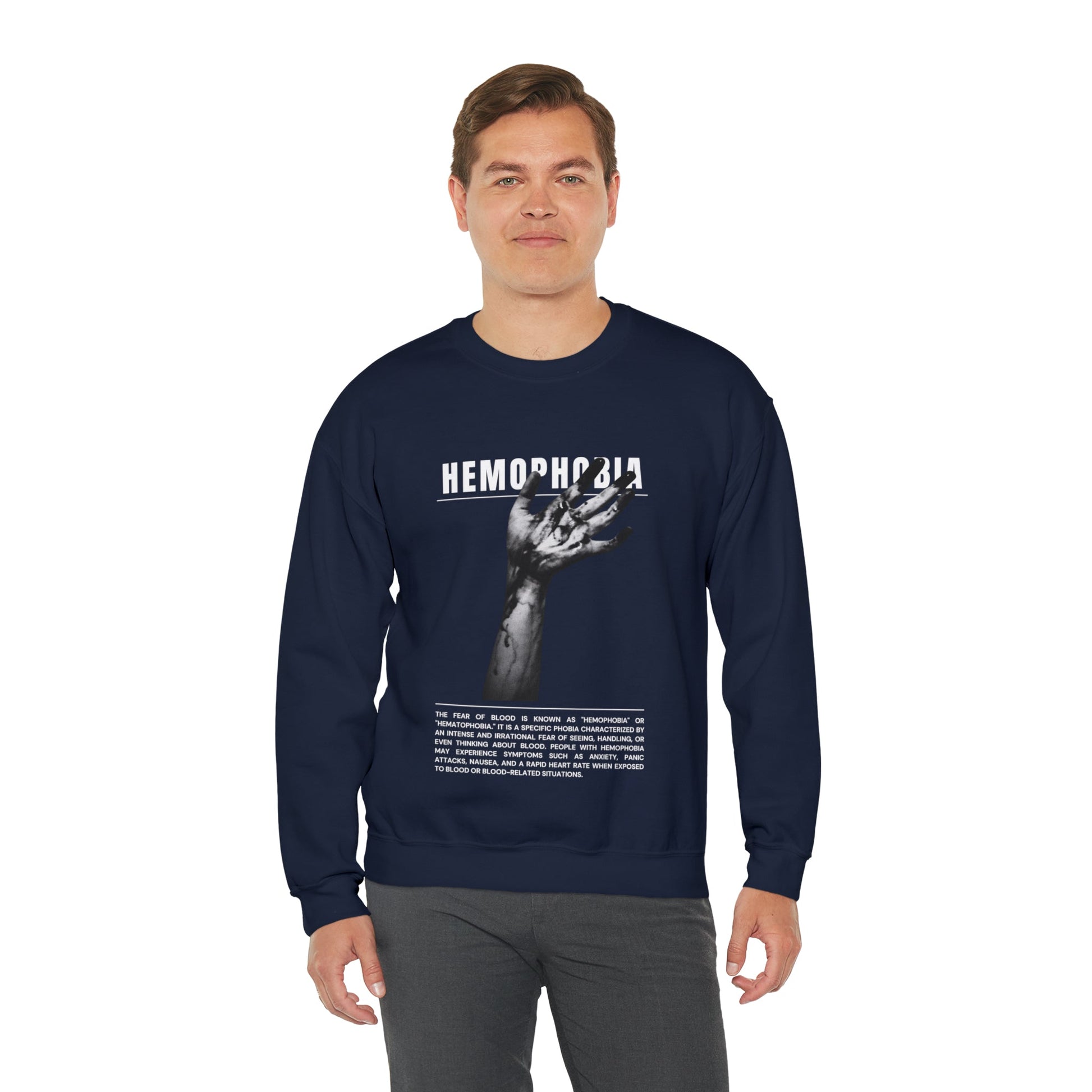 Hemophobia Fear of Blood Halloween Sweatshirt - BRAZEN BUY thsirt shirt