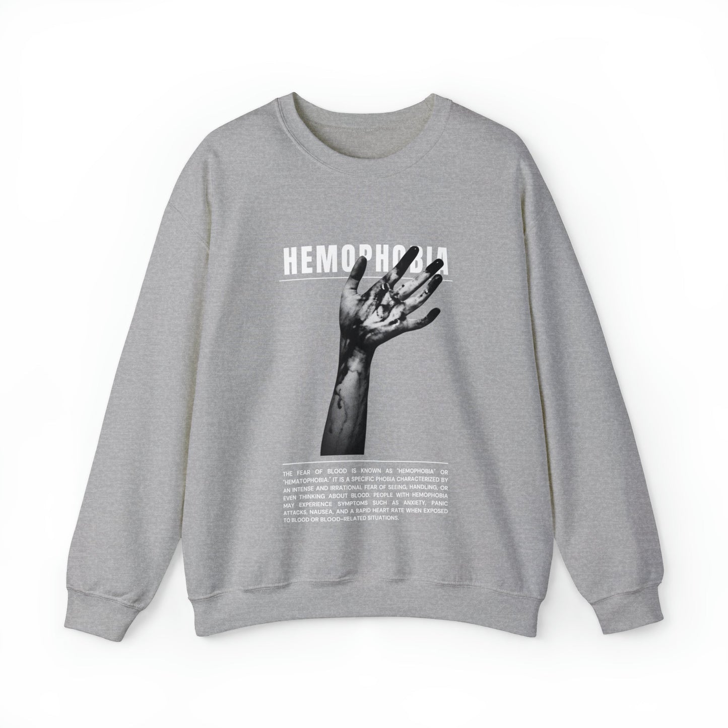 Hemophobia Fear of Blood Halloween Sweatshirt - BRAZEN BUY thsirt shirt