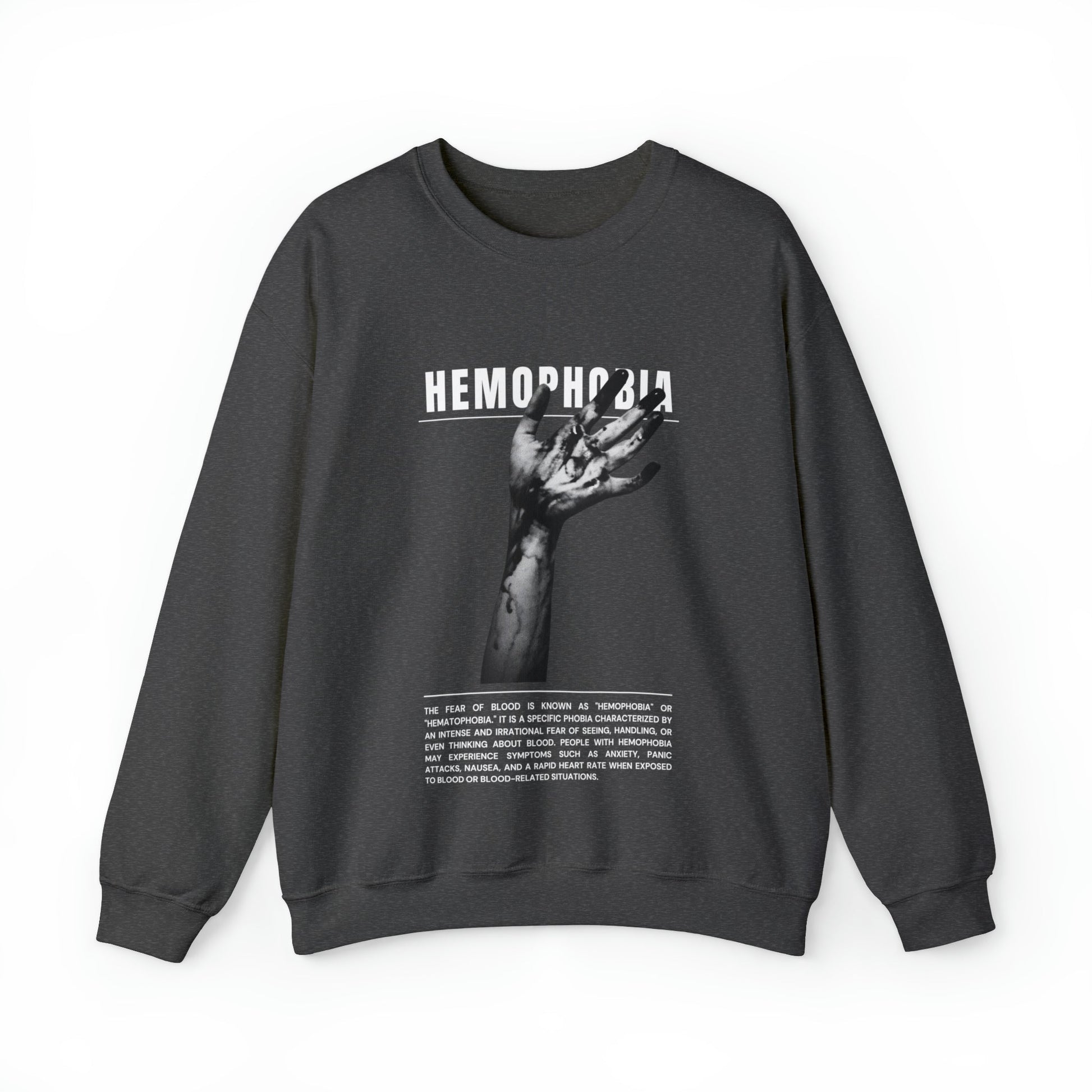 Hemophobia Fear of Blood Halloween Sweatshirt - BRAZEN BUY thsirt shirt