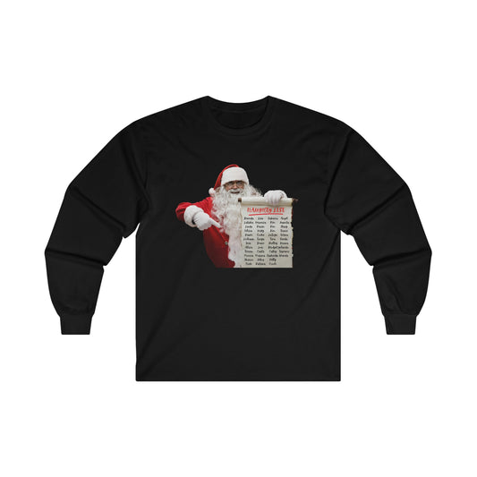 Naughty List Ultra Cotton Long Sleeve Tee - BRAZEN BUY thsirt shirt