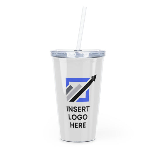 Plastic Tumbler with Straw - BRAZEN BUY thsirt shirt